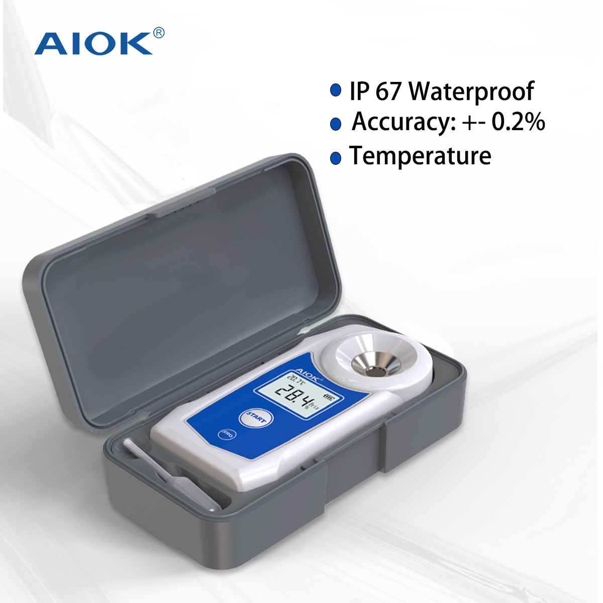 Marine Aquarium Refractometer - AIOK Digital Refractometers Brixmeter IP67 Fruit