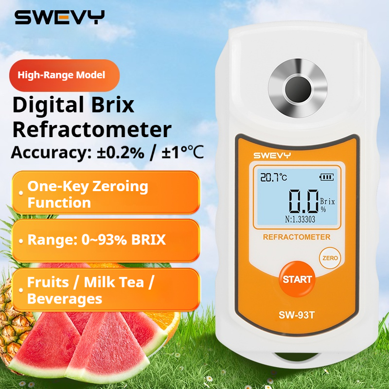 Marine Aquarium Refractometer - SWEVY SW93T LCD Digital Refractometer Brix