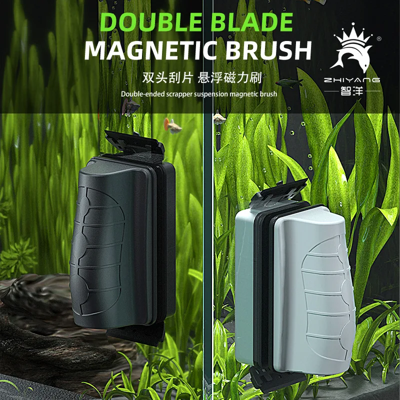 Marine Aquarium Glass Cleaner - New Magnetic Aquarium Fish Tank Brushes