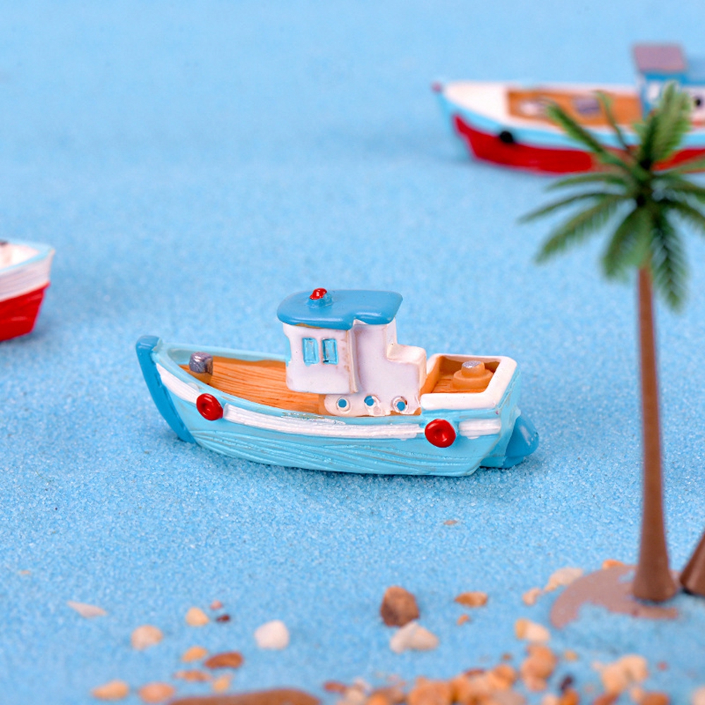 Aquarium Marina - Crafts Sailing Yacht Aquarium Ornament Miniatures