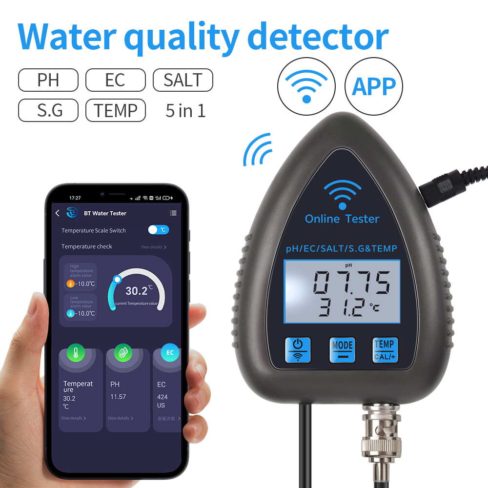 Tuya WiFi 5 in 1 Water Quality - Marine Aquarium Water Analyzer 리뷰 및 가격