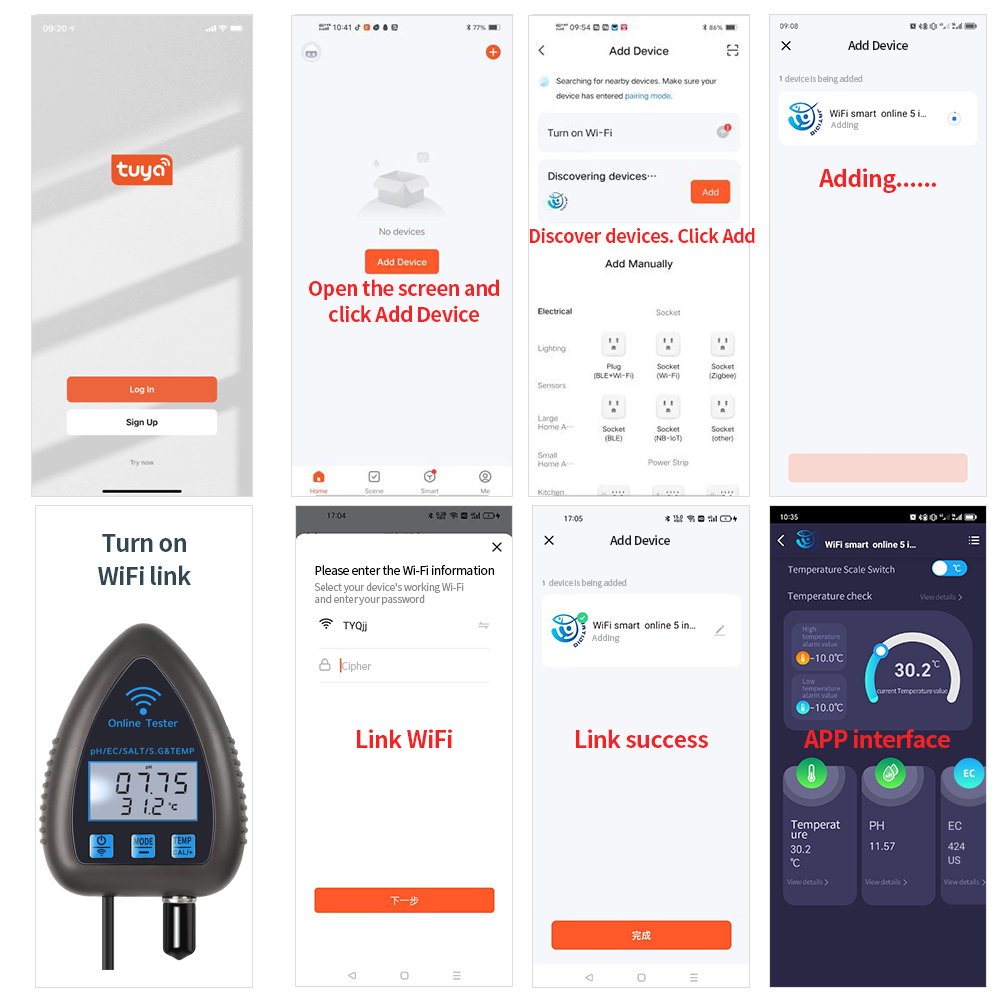 Tuya WiFi 5 in 1 Water Quality - Marine Aquarium Water Analyzer 리뷰 및 가격
