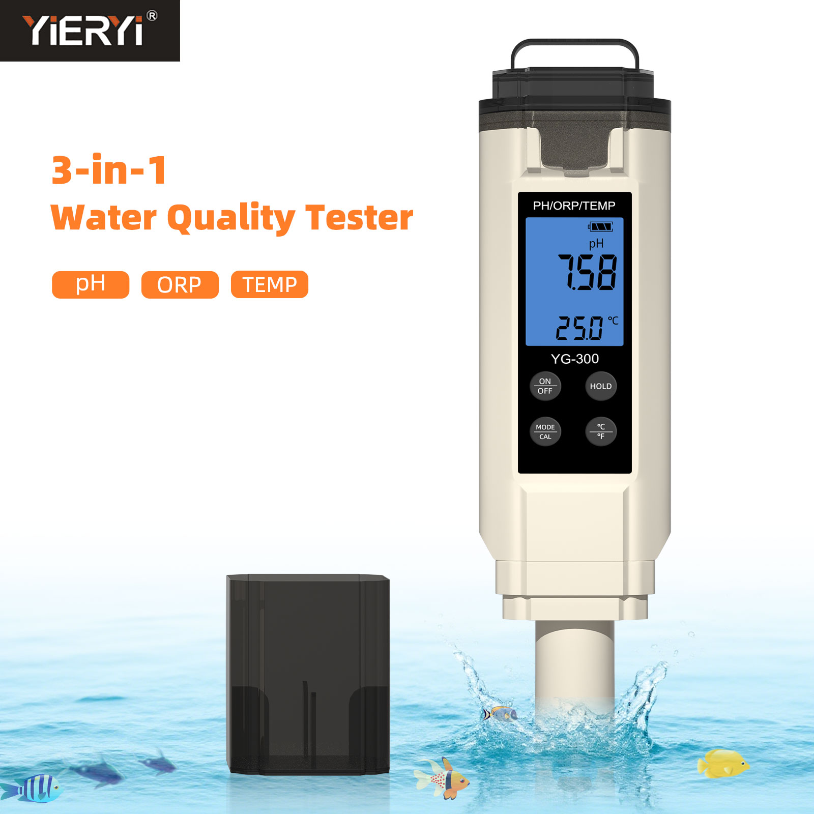 Yieryi Digital 3 in 1 PH/ORP/T - Marine Aquarium Water Analyzer 리뷰 및 가격