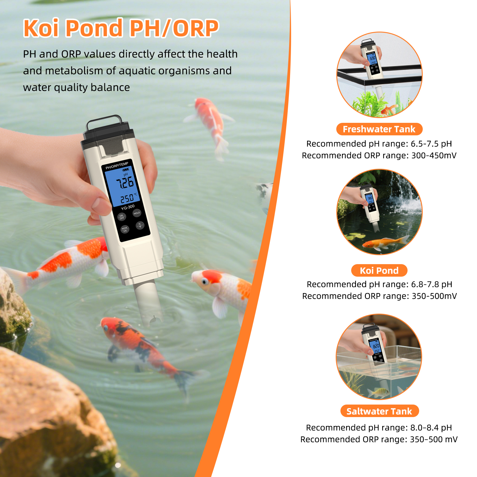 Yieryi Digital 3 in 1 PH/ORP/T - Marine Aquarium Water Analyzer 리뷰 및 가격
