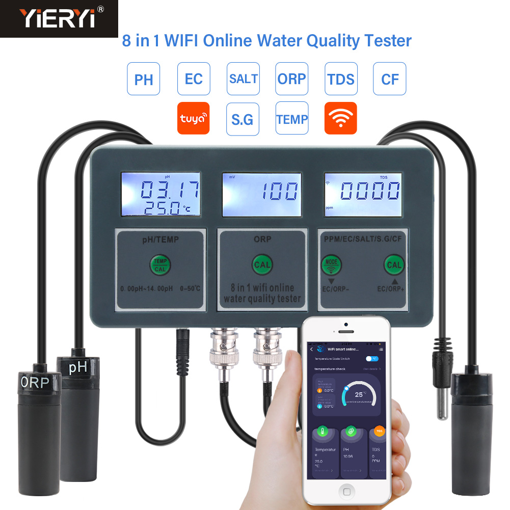 WiFi Tuya Smart PH Meter Data  - Marine Aquarium Water Analyzer 리뷰 및 가격