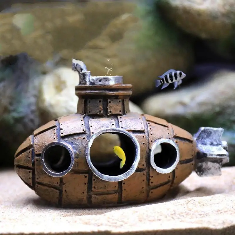 Resin Submarine Aquarium Decor - Marine Aquarium Gravel 리뷰 및 가격