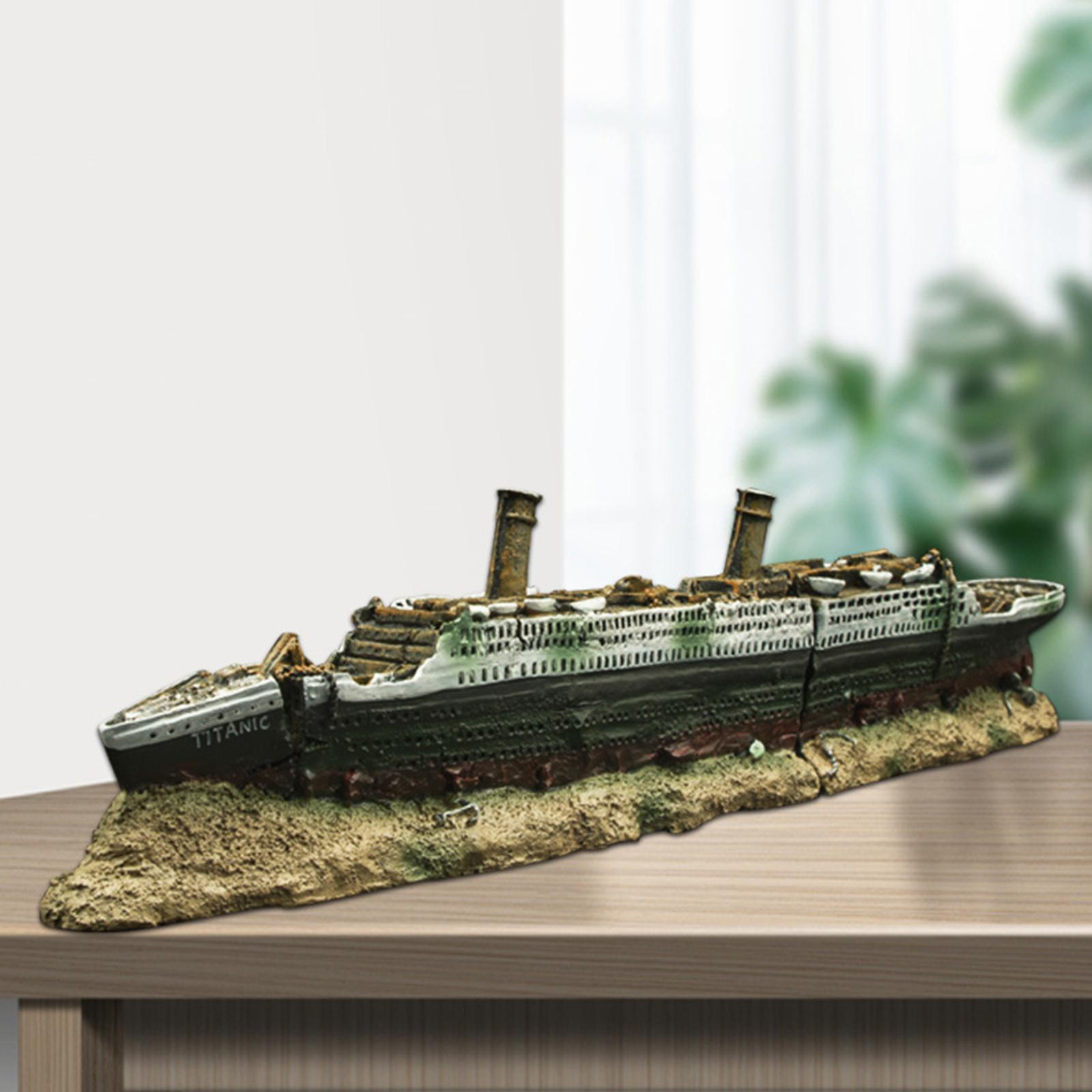 Aquarium Resin Titanic Shipwre - Aquarium Marina 리뷰 및 가격