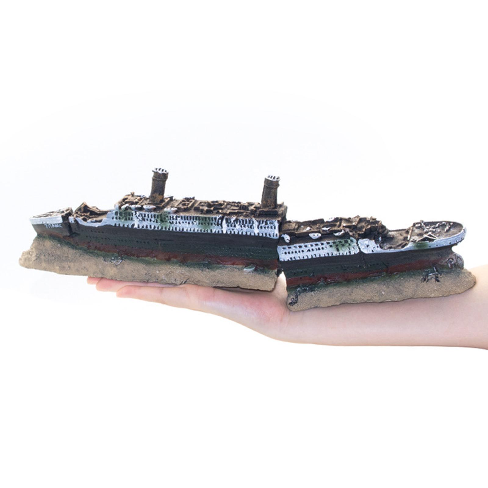Aquarium Resin Titanic Shipwre - Aquarium Marina 리뷰 및 가격