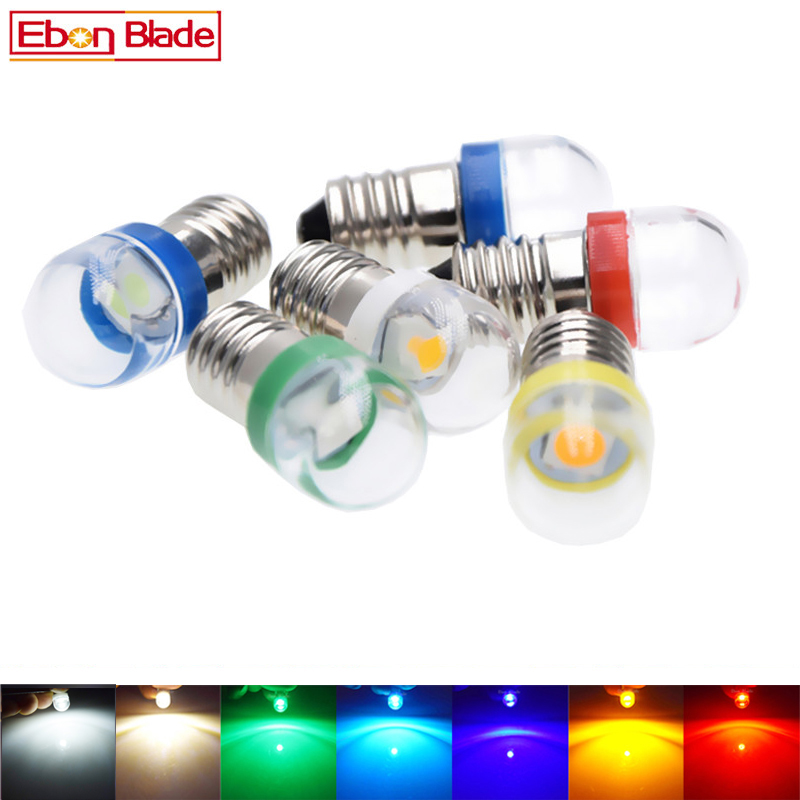 2X E10 led bulb lights Dc 3V 6 - Actinic Blue Led 리뷰 및 가격