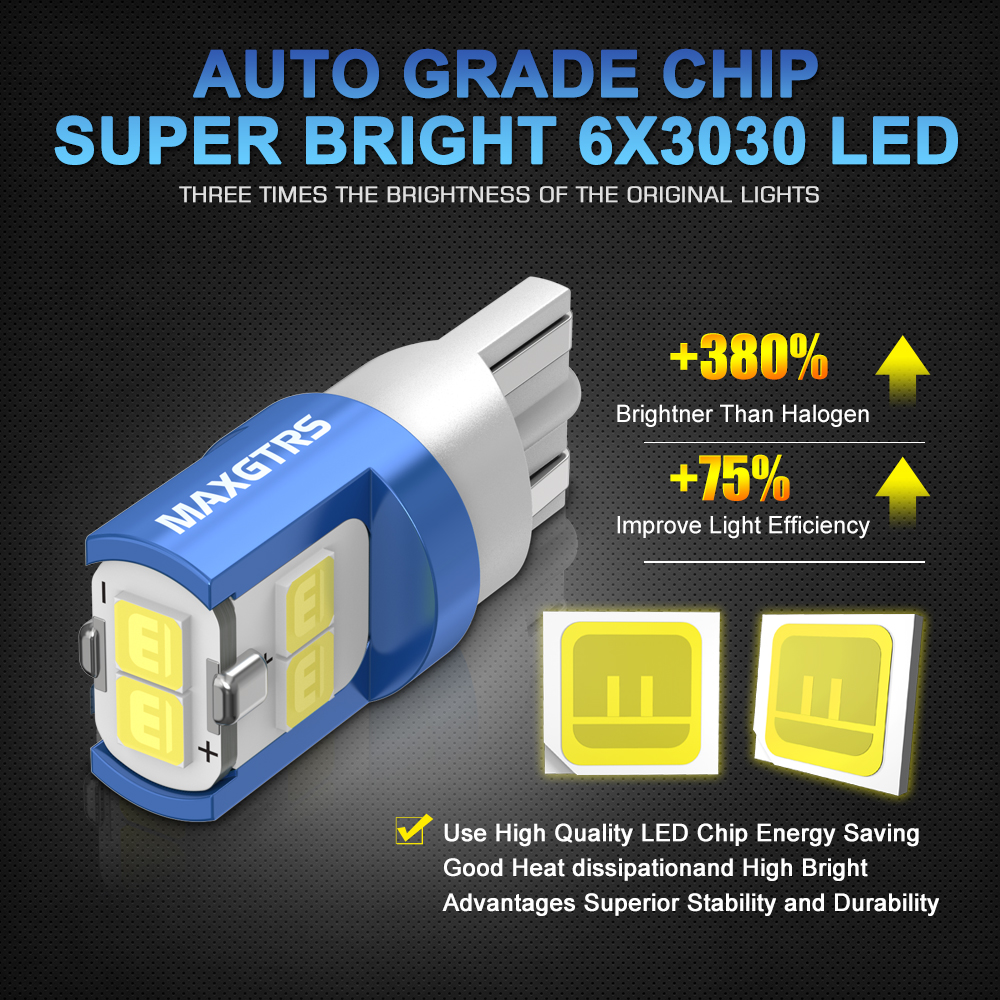 10x 194 168 T10 LED W5W LED Bu - Actinic Blue Led 리뷰 및 가격