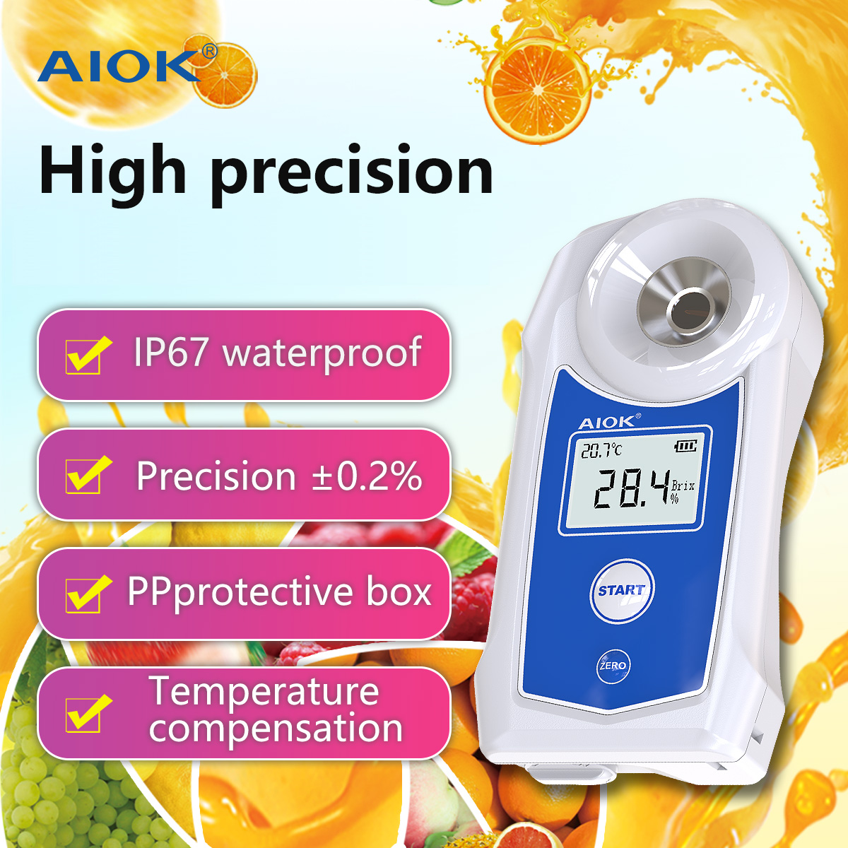 AIOK Digital Refractometers Br - Marine Aquarium Refractometer 리뷰 및 가격