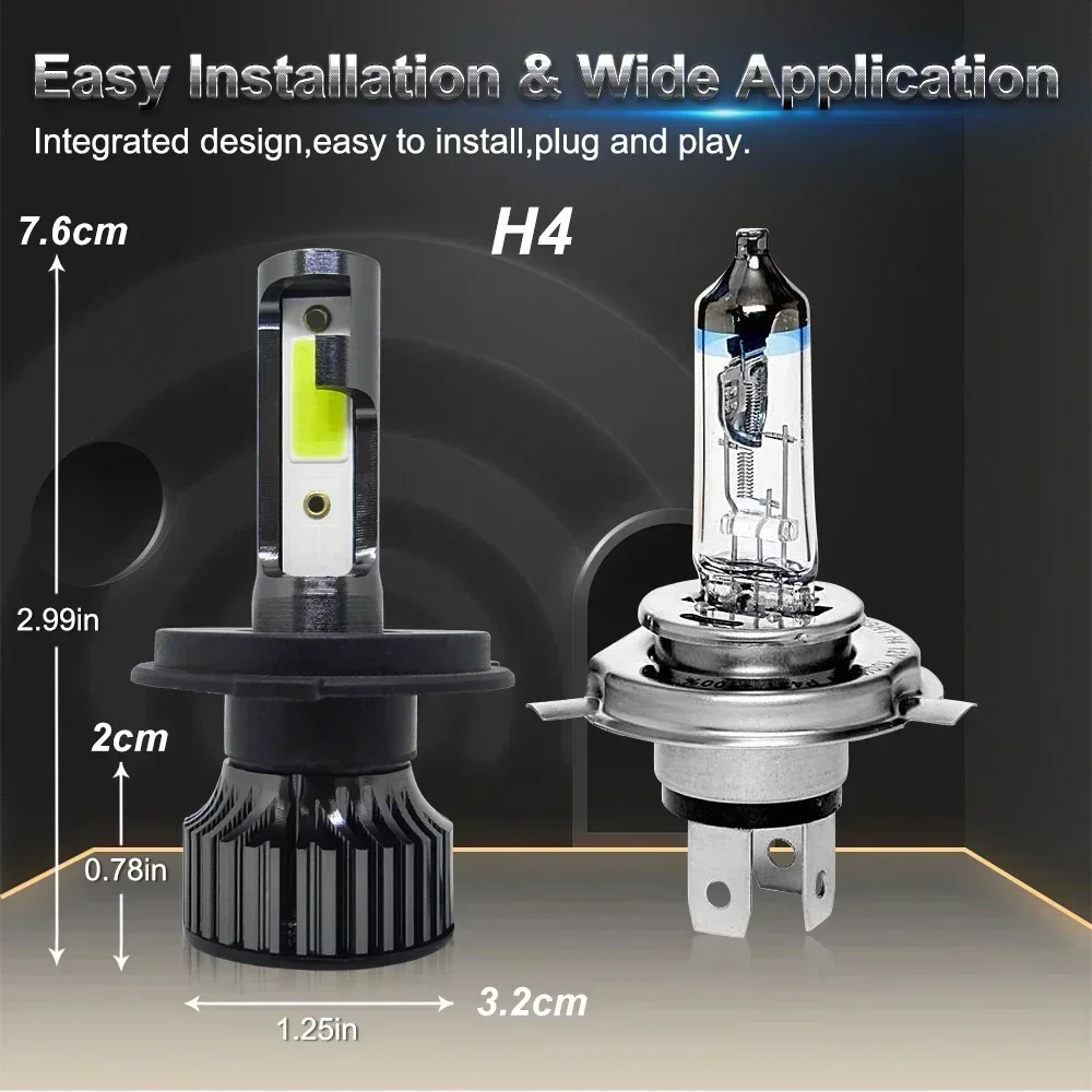 P1Car LED Headlight H4 H7 H1 H - Actinic Blue Led 리뷰 및 가격