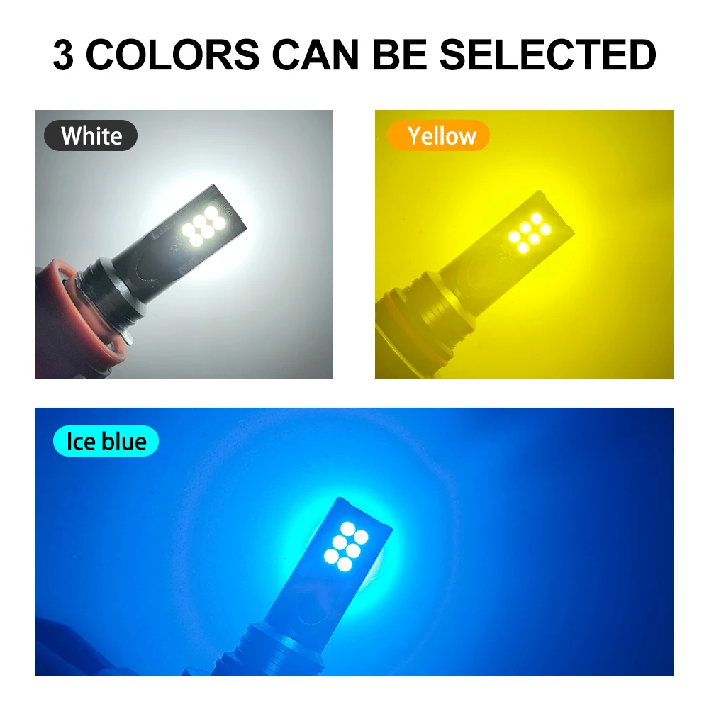 2Pcs H8 H11 LED Bulb 9005 HB3  - Actinic Blue Led 리뷰 및 가격