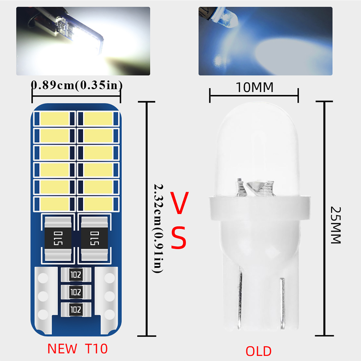 2/6/10/20PCS T10 W5W LED Car I - Actinic Blue Led 리뷰 및 가격