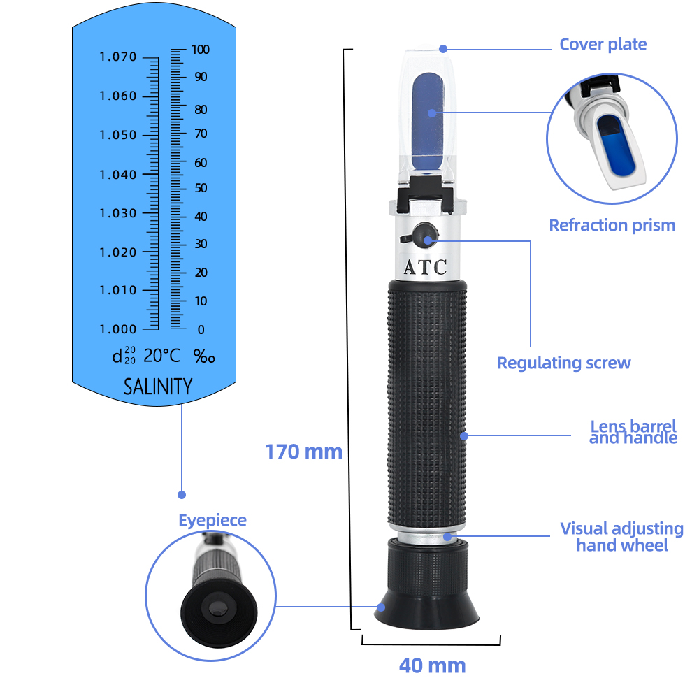 Handheld Salinity Refractomete - Marine Aquarium Refractometer 리뷰 및 가격