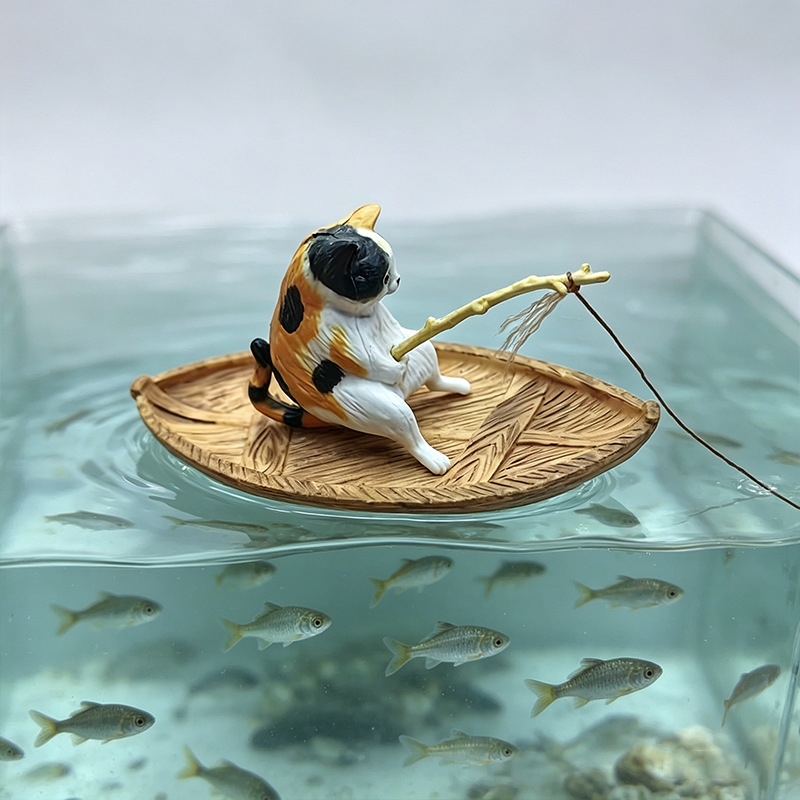 Creative Cat Fishing Boat Aqua - Aquarium Marina 리뷰 및 가격