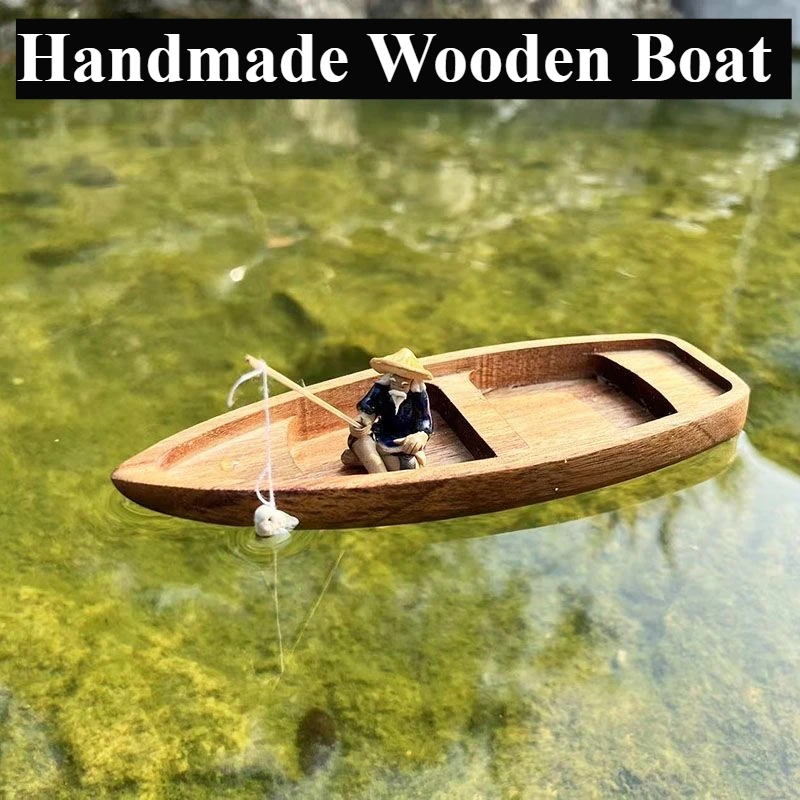 Handmade Wooden Boat Mini Floa - Aquarium Marina 리뷰 및 가격