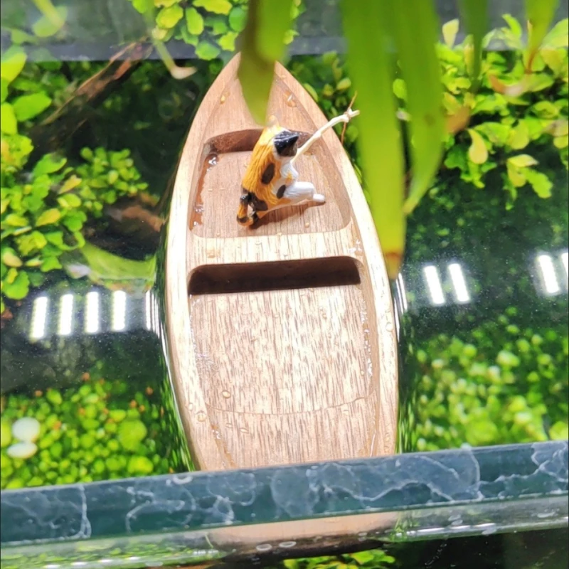 Handmade Wooden Boat Mini Floa - Aquarium Marina 리뷰 및 가격