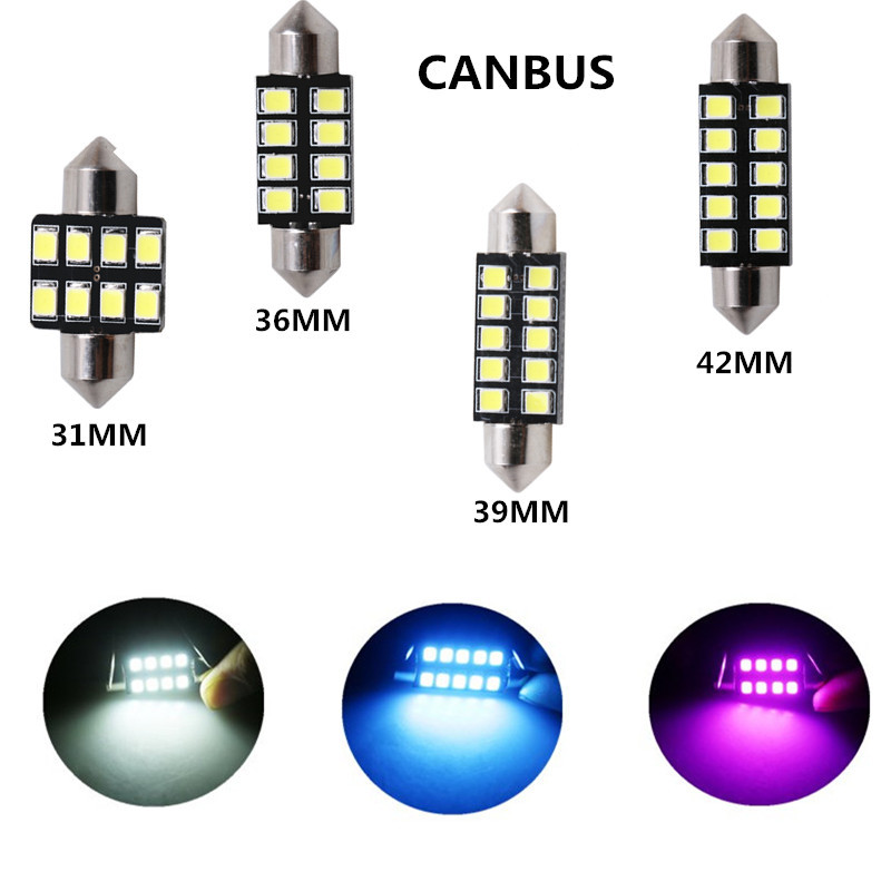 2pcs led C5W light festoon 31m - Actinic Blue Led 리뷰 및 가격