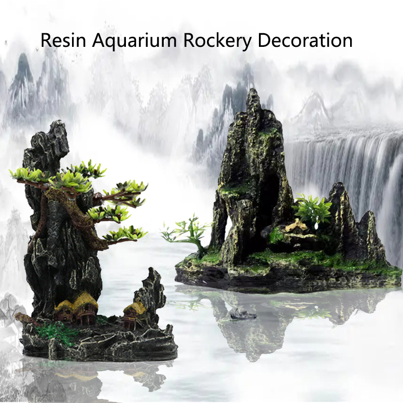 Resin Aquarium Rockery Mountai - Marine Aquarium Gravel 리뷰 및 가격