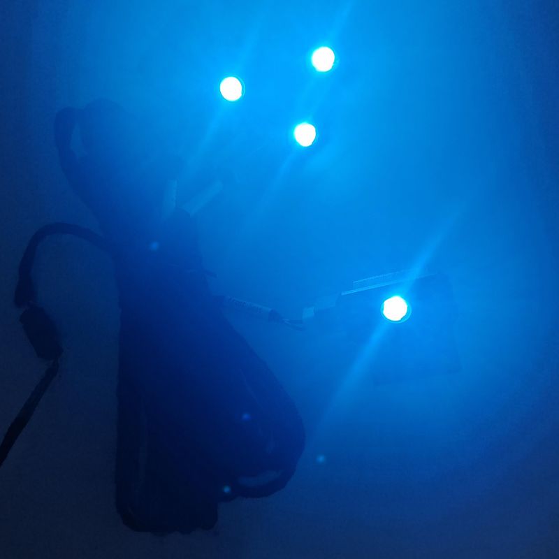 4PCS LED Car Interior Atmosphe - Actinic Blue Led 리뷰 및 가격