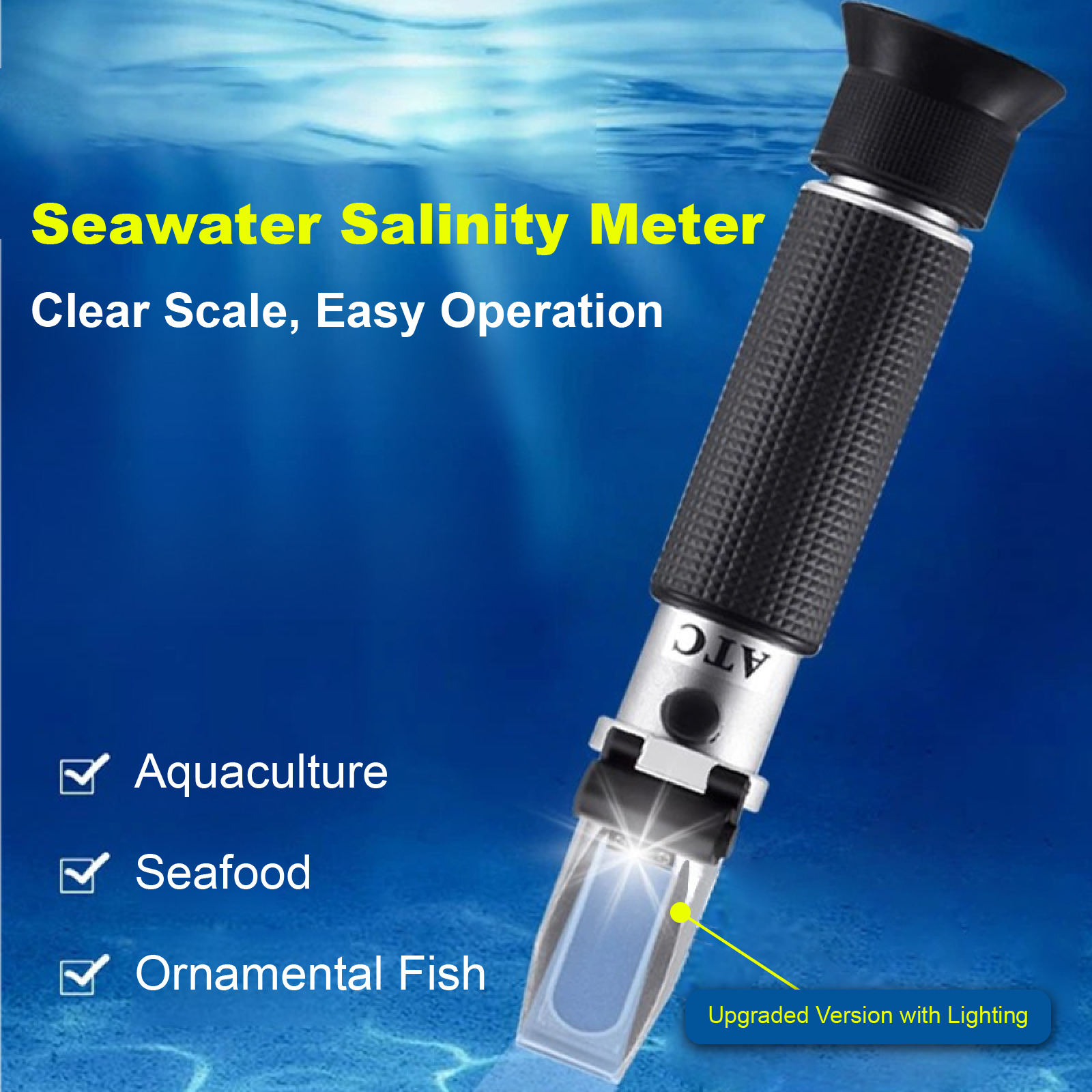 ATC Digital Salinity 0-28% 0-1 - Marine Aquarium Refractometer 리뷰 및 가격