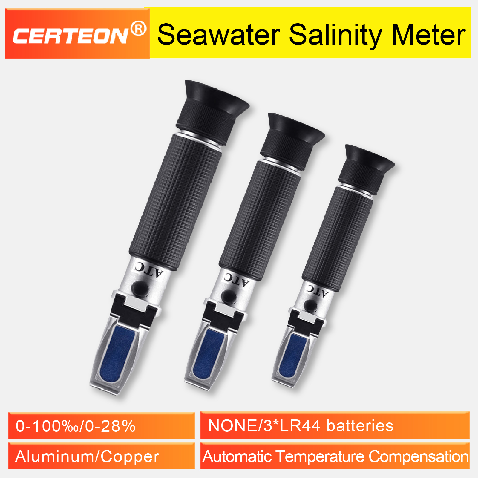 ATC Digital Salinity 0-28% 0-1 - Marine Aquarium Refractometer 리뷰 및 가격