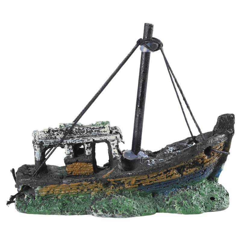 Aquarium Sunken Ship Decoratio - Aquarium Marina 리뷰 및 가격