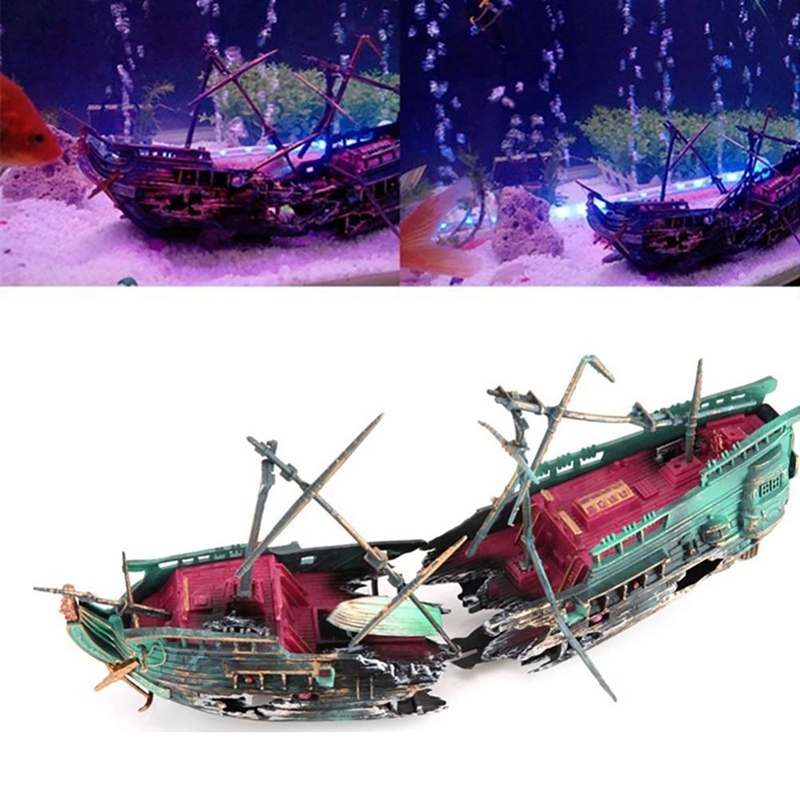 Large Aquarium Shipwreck Decor - Aquarium Marina 리뷰 및 가격