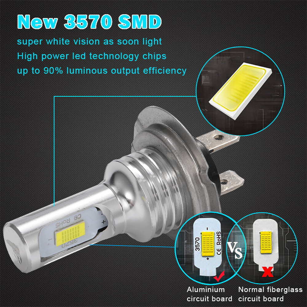 2pcs H7 H4 8000K Ice Blue 3000 - Actinic Blue Led 리뷰 및 가격