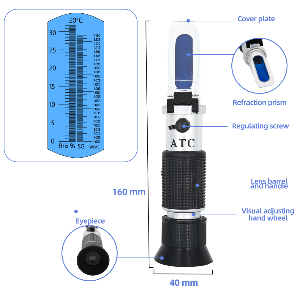 Retail Box Refractometer Beer  - Marine Aquarium Refractometer 리뷰 및 가격