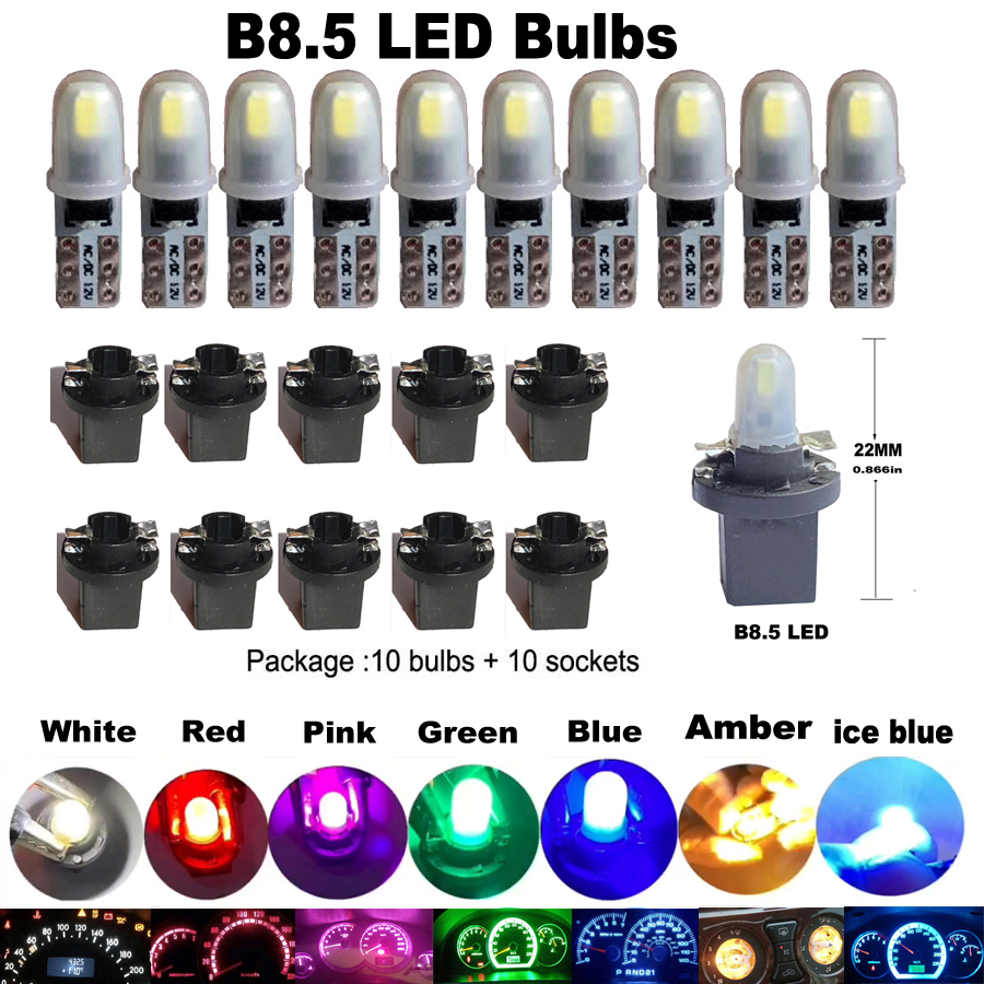 10pcs T5 PC74 B8.5 LED Canbus  - Actinic Blue Led 리뷰 및 가격
