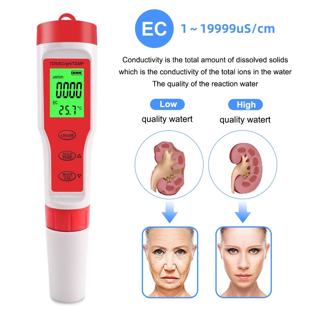 4 IN 1 TDS PH Meter PH/TDS/EC/ - Marine Aquarium Water Analyzer 리뷰 및 가격